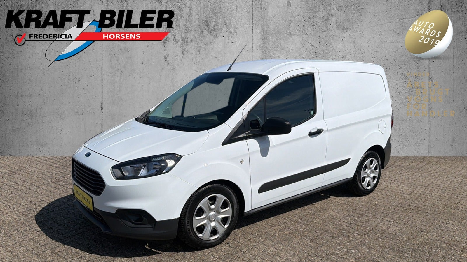 Hvid Ford Transit Courier fra 2023