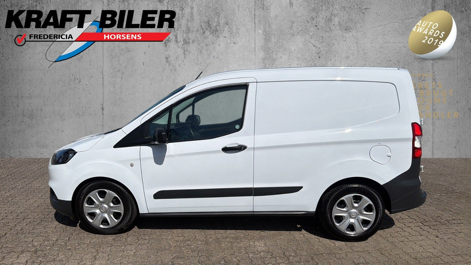 Hvid Ford Transit Courier fra 2023