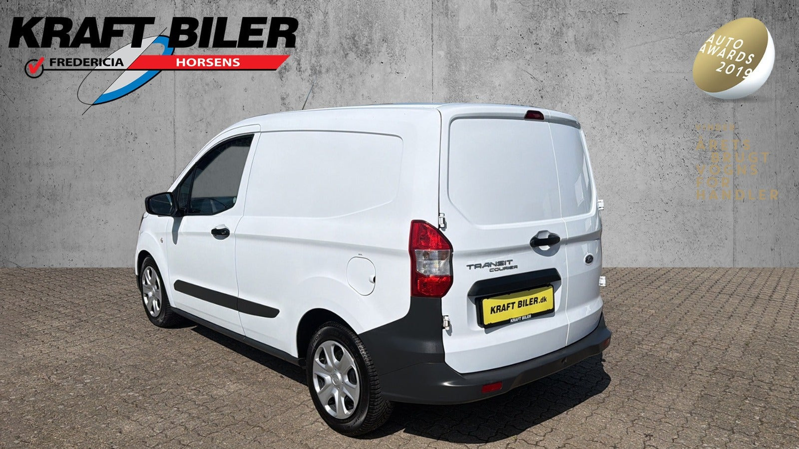 Hvid Ford Transit Courier fra 2023