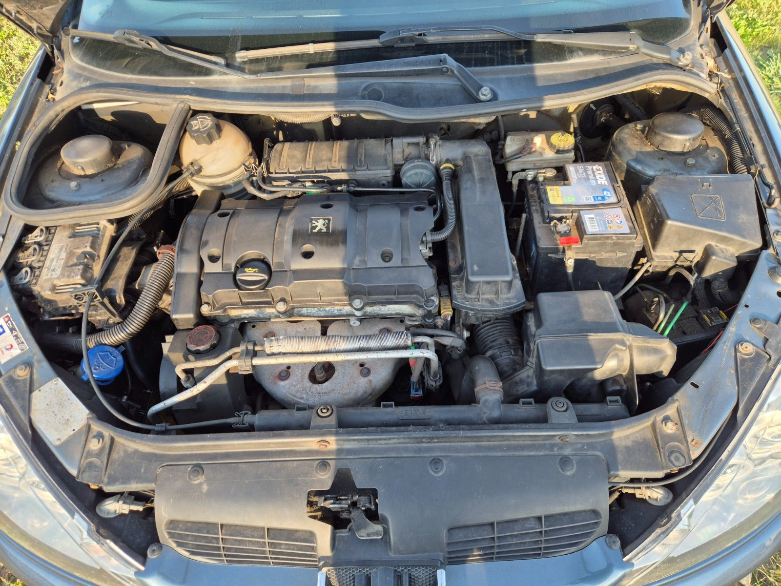 Grå Peugeot 206 fra 2006