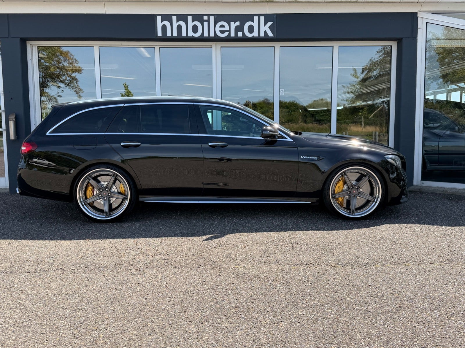Sort Mercedes E63 fra 2018