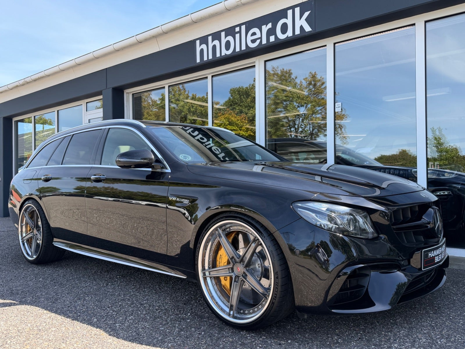 Sort Mercedes E63 fra 2018