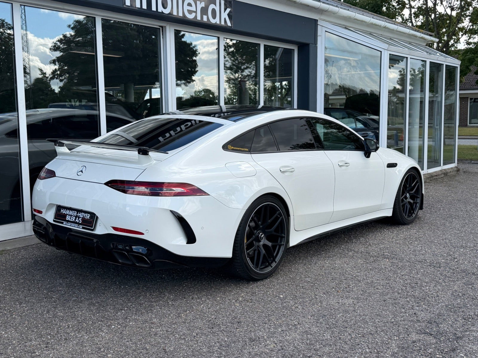 Hvid Mercedes AMG GT 43 fra 2020