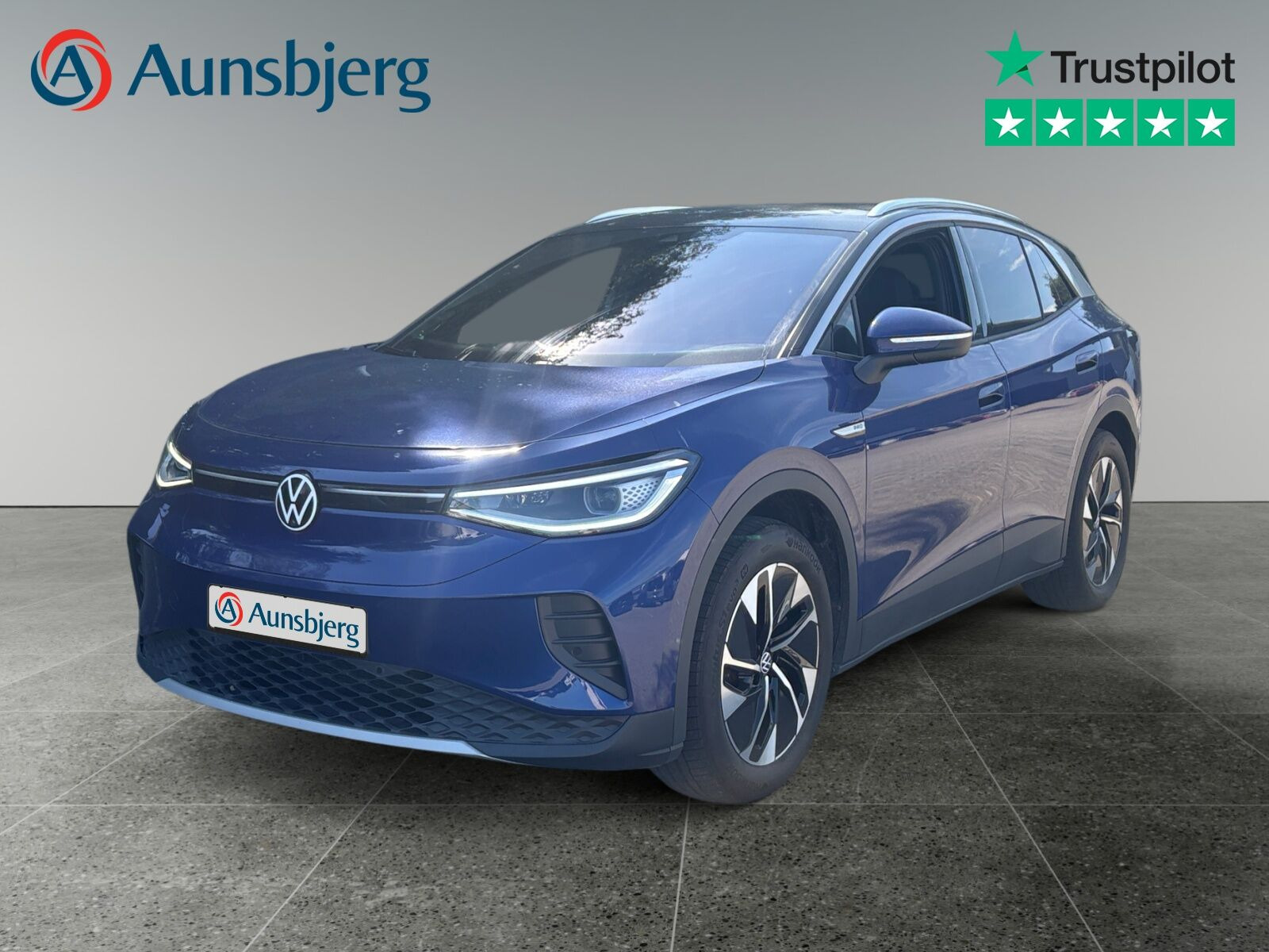 Blå VW ID.4 fra 2023