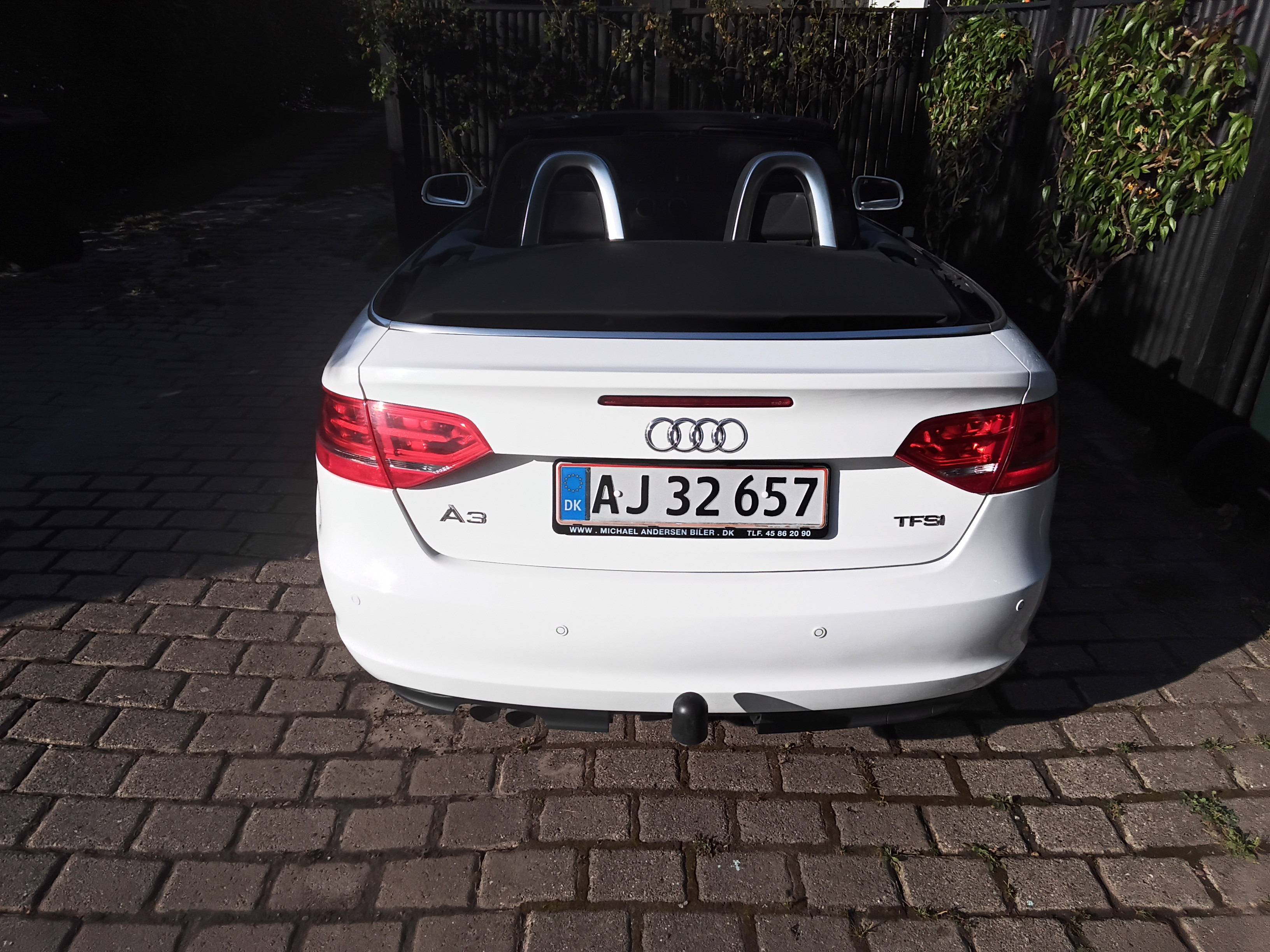 Hvid Audi A3 Cabriolet fra 2013