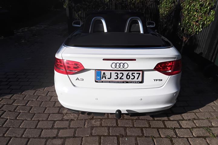 Hvid Audi A3 Cabriolet fra 2013
