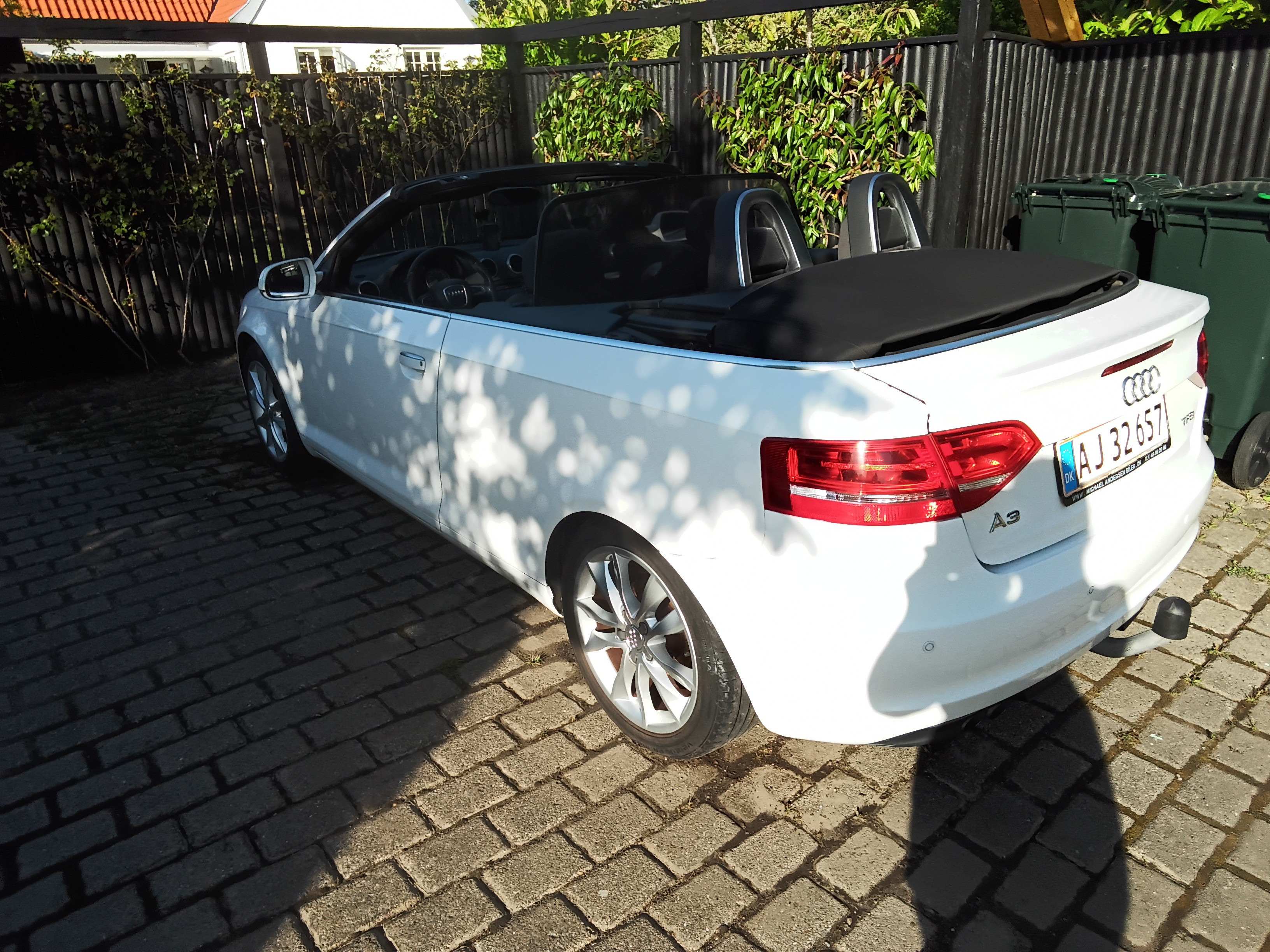 Hvid Audi A3 Cabriolet fra 2013