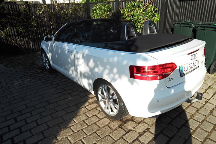 Hvid Audi A3 Cabriolet fra 2013
