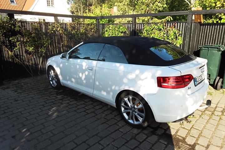 Hvid Audi A3 Cabriolet fra 2013