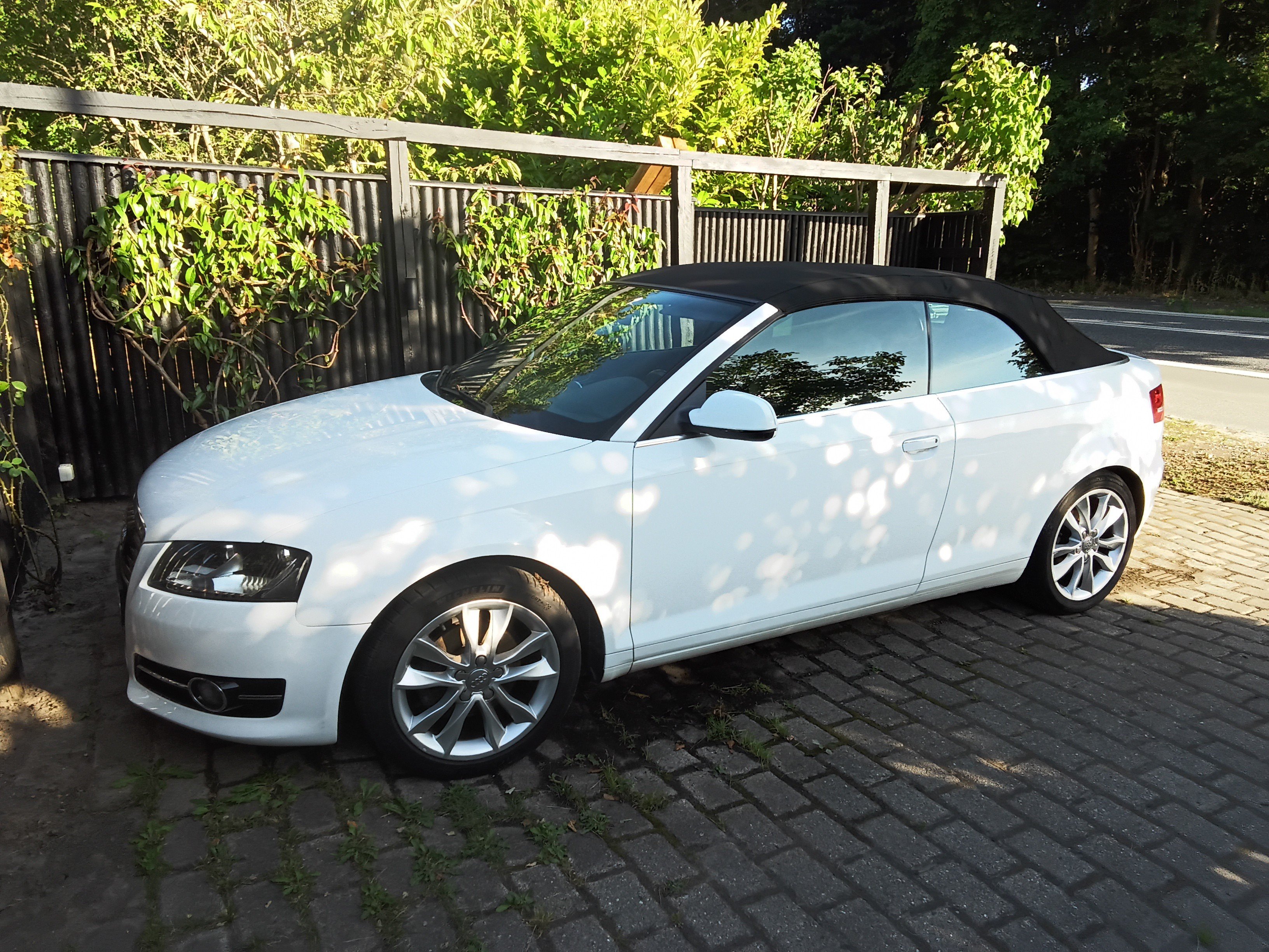 Hvid Audi A3 Cabriolet fra 2013