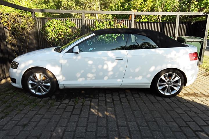 Hvid Audi A3 Cabriolet fra 2013