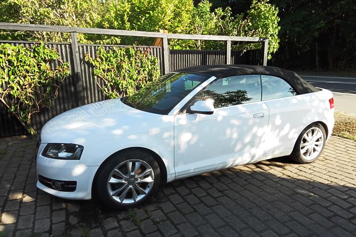 Hvid Audi A3 Cabriolet fra 2013