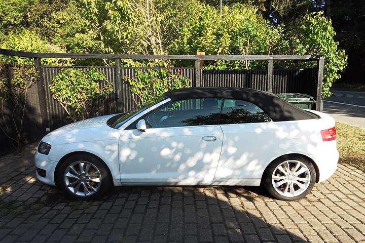 Hvid Audi A3 Cabriolet fra 2013