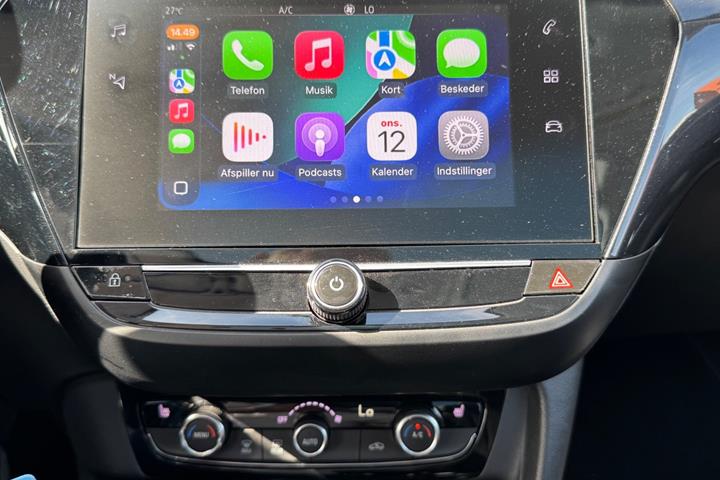 Blå Opel Corsa fra 2020