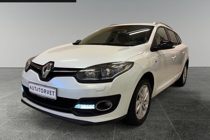 Hvid Renault Megane III fra 2015