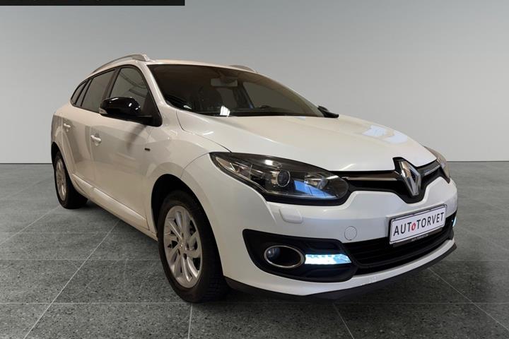 Hvid Renault Megane III fra 2015