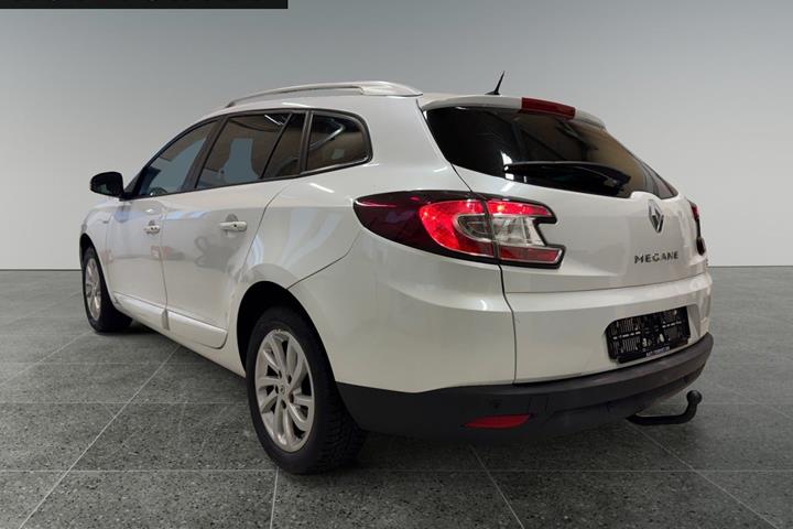Hvid Renault Megane III fra 2015