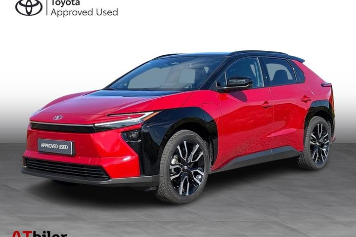 Rød Toyota BZ4X fra 2026