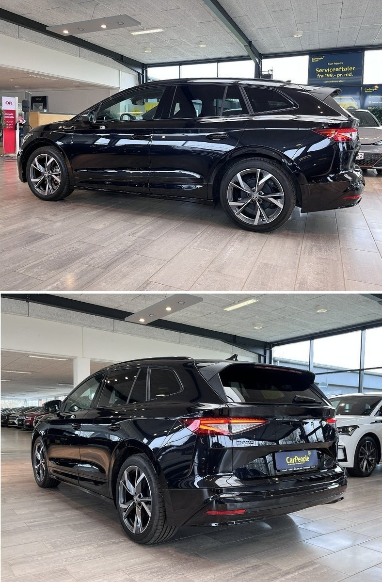 Sort Skoda Enyaq fra 2024
