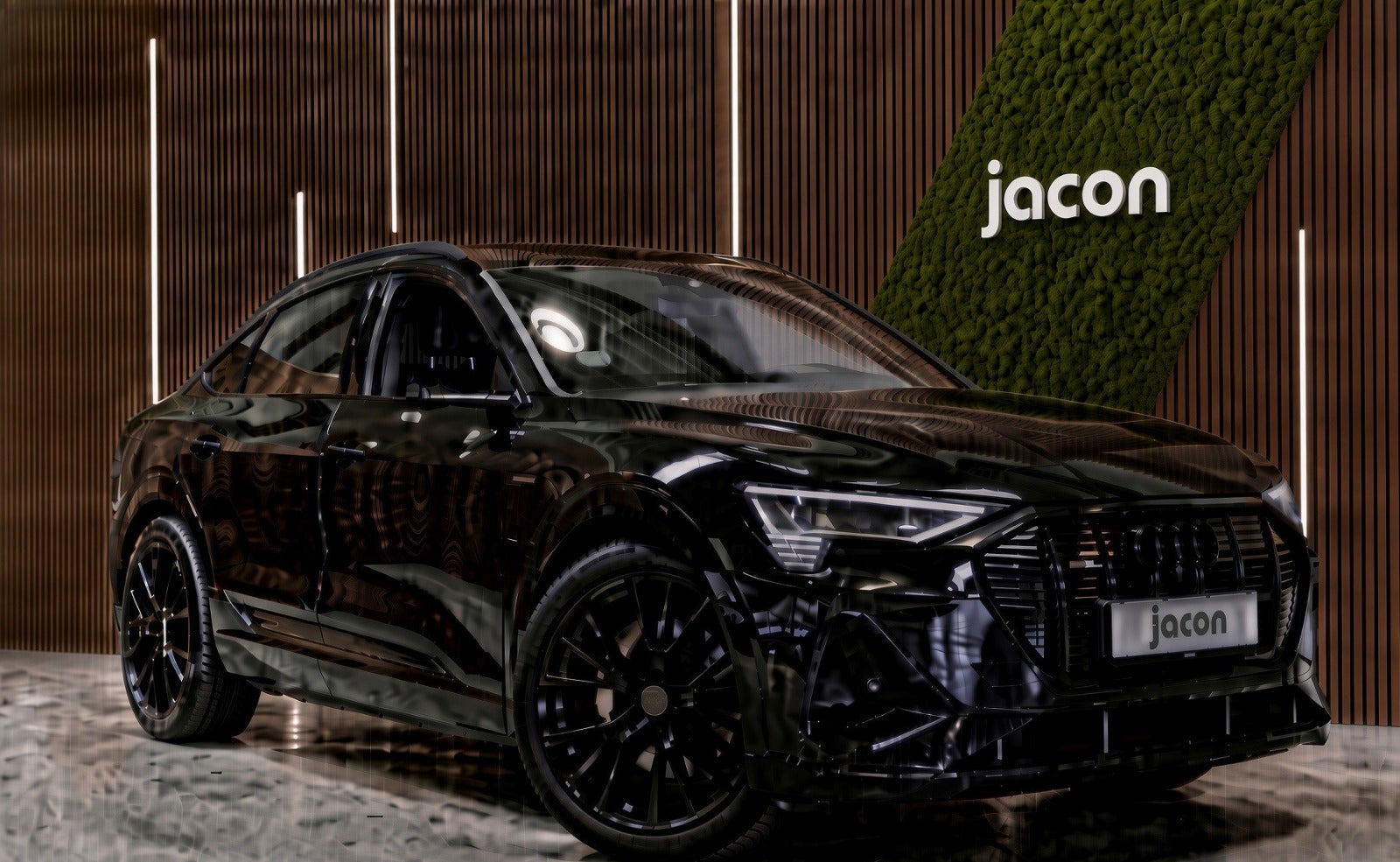 Sort Audi e-tron fra 2021