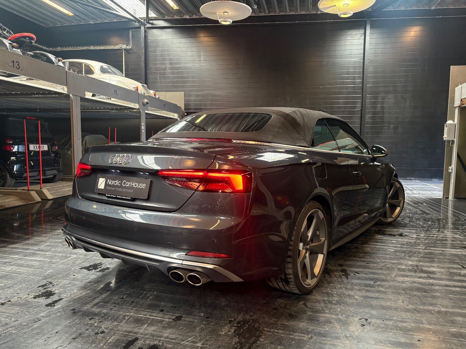 Grå Audi S5 fra 2018