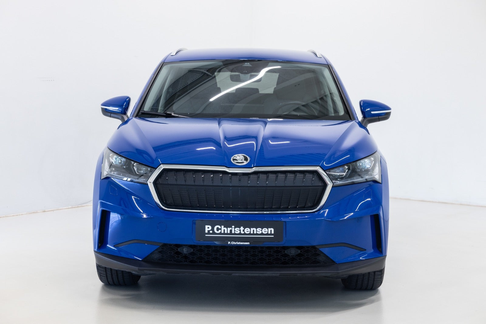Blå Skoda Enyaq fra 2022