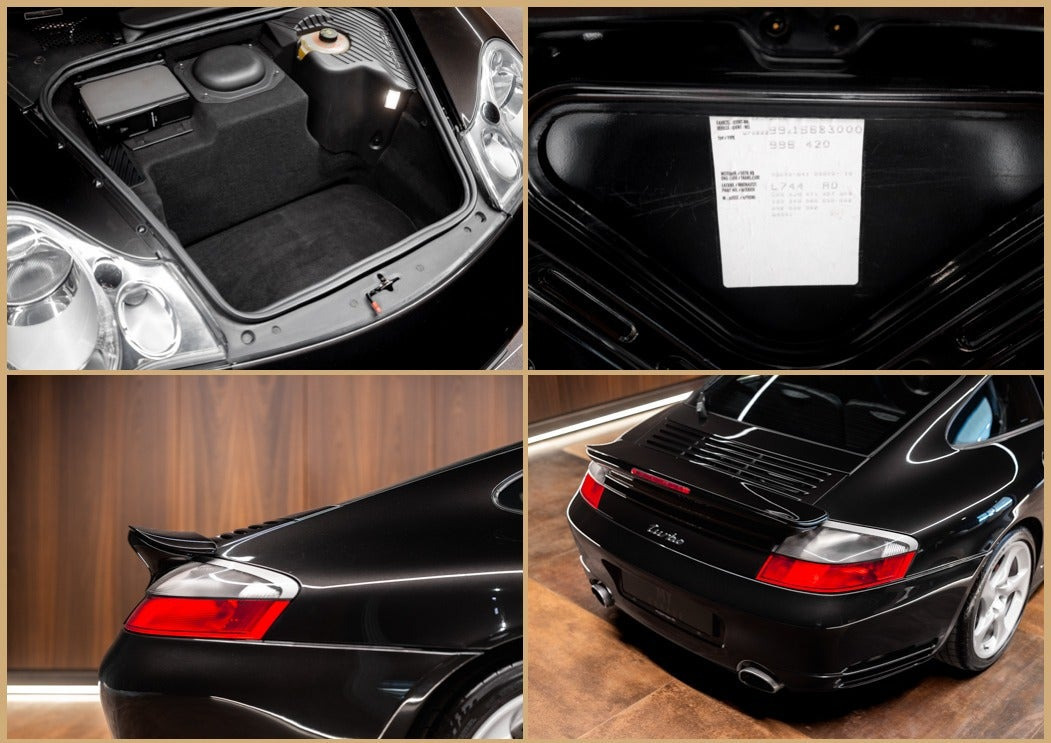 Sort Porsche 911 Turbo fra 2001