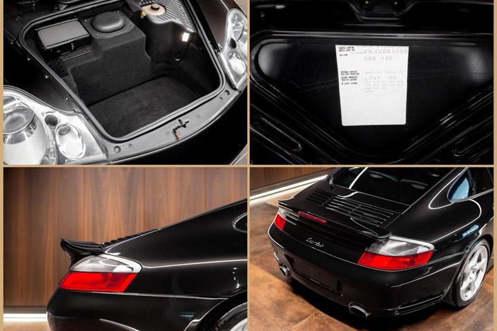 Sort Porsche 911 Turbo fra 2001