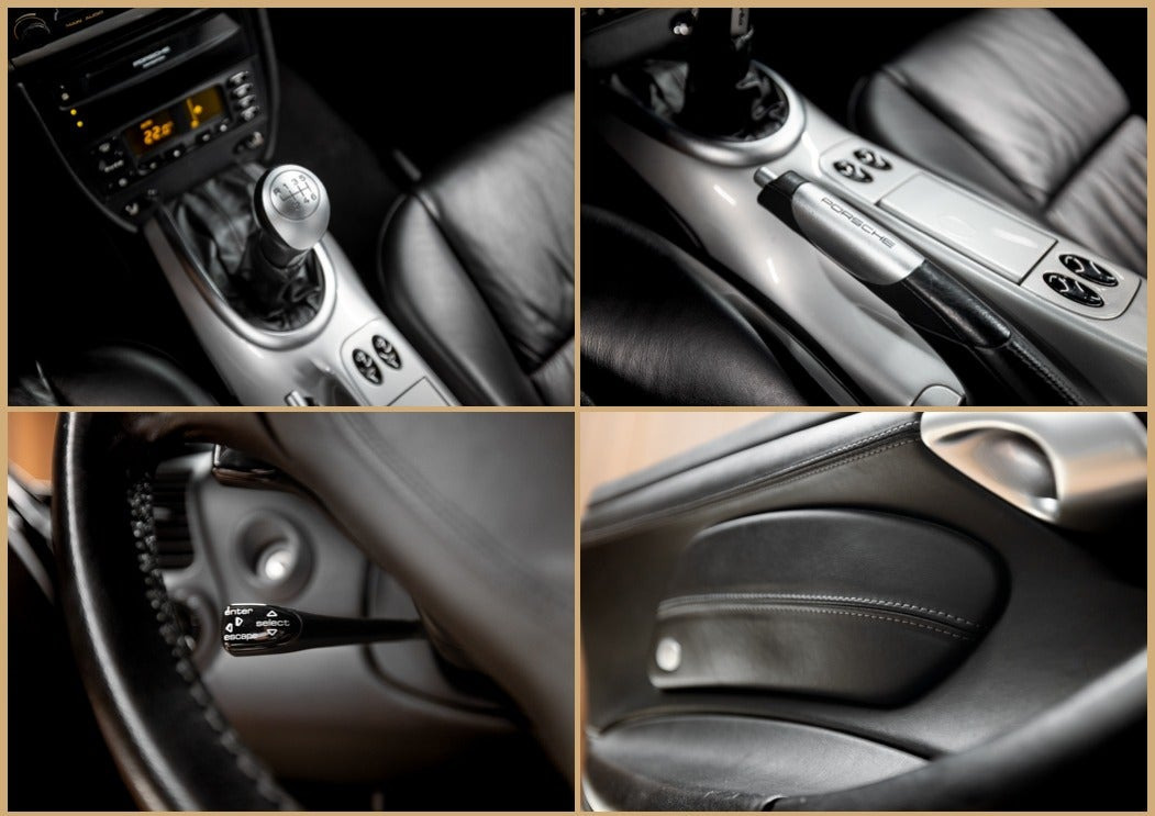 Sort Porsche 911 Turbo fra 2001