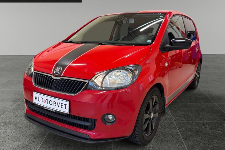 Rød Skoda Citigo fra 2014
