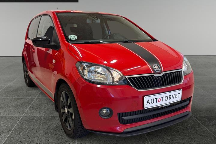 Rød Skoda Citigo fra 2014
