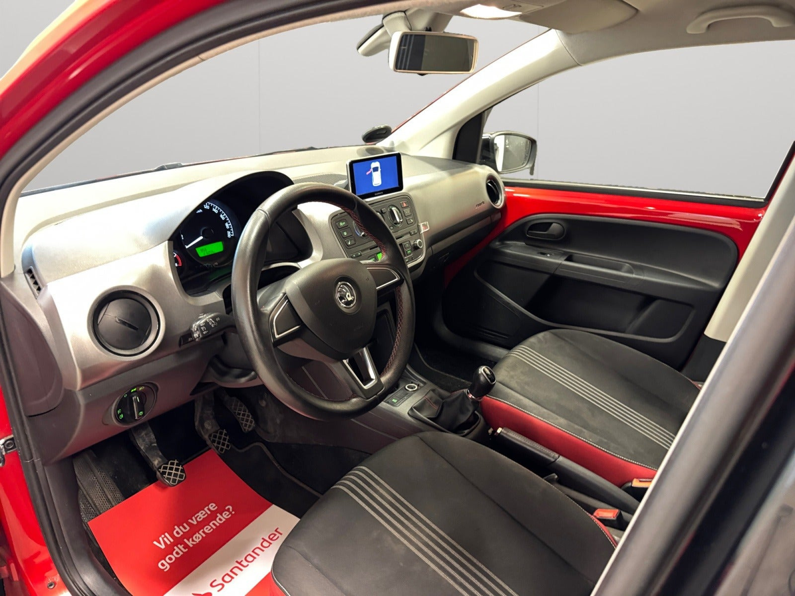 Rød Skoda Citigo fra 2014