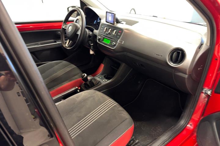 Rød Skoda Citigo fra 2014