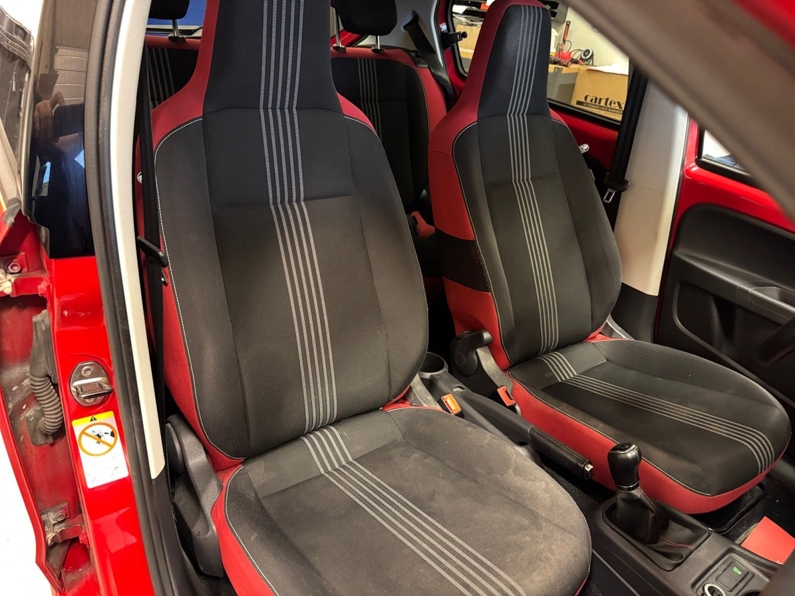 Rød Skoda Citigo fra 2014