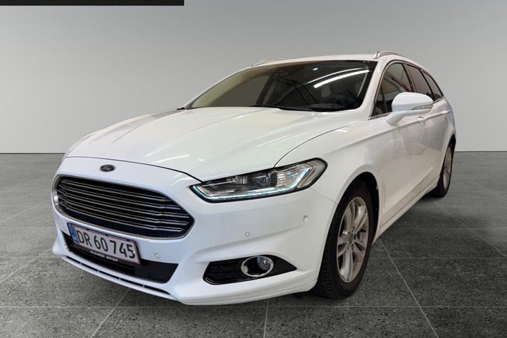 Hvid Ford Mondeo fra 2015