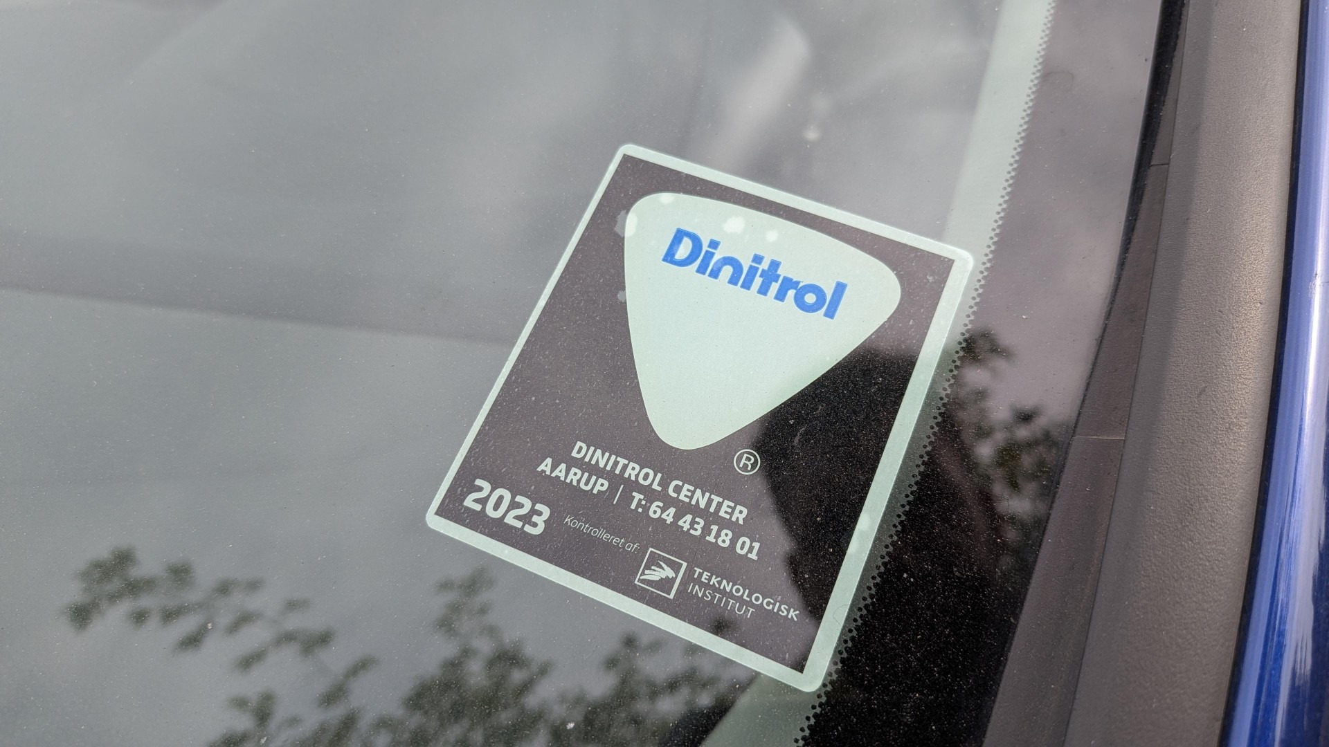Blå Ford Fiesta fra 2014