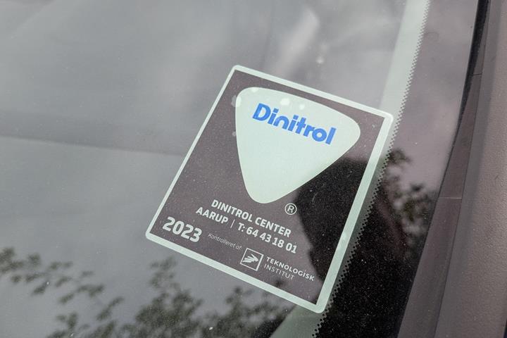 Blå Ford Fiesta fra 2014