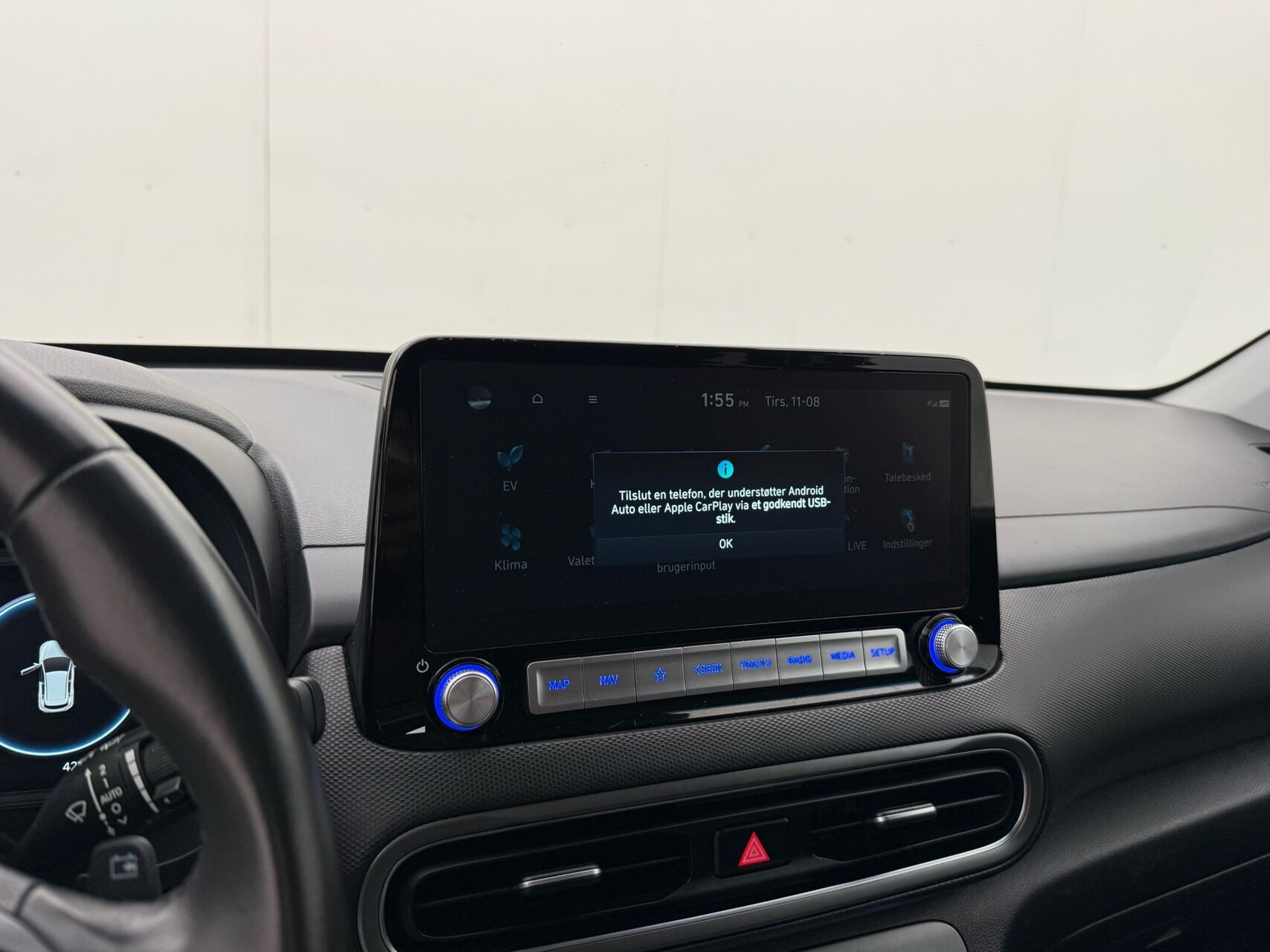 Rød Hyundai Kona fra 2023