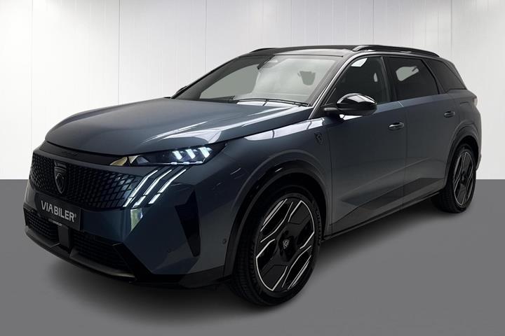 Blå Peugeot e-5008 fra 2025