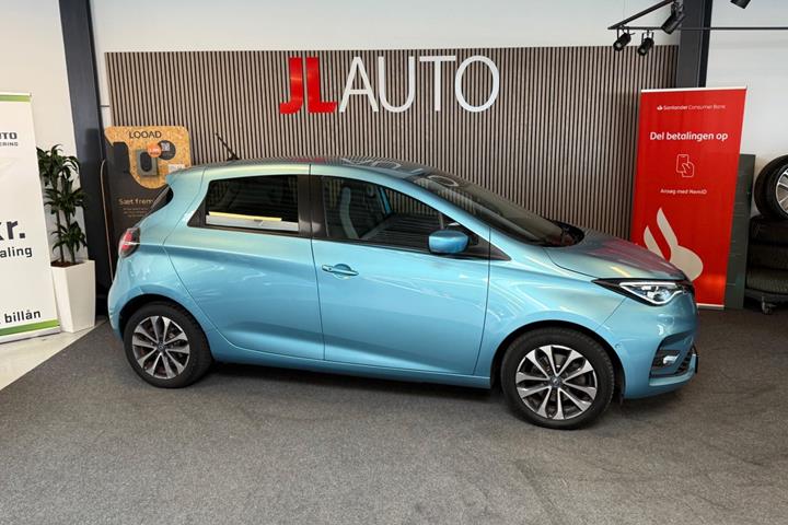 Blå Renault Zoe fra 2020