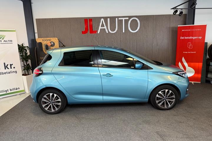 Blå Renault Zoe fra 2020