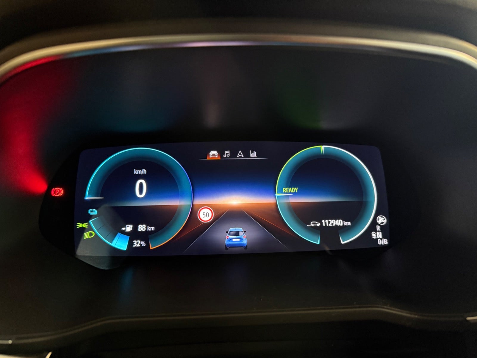Blå Renault Zoe fra 2020
