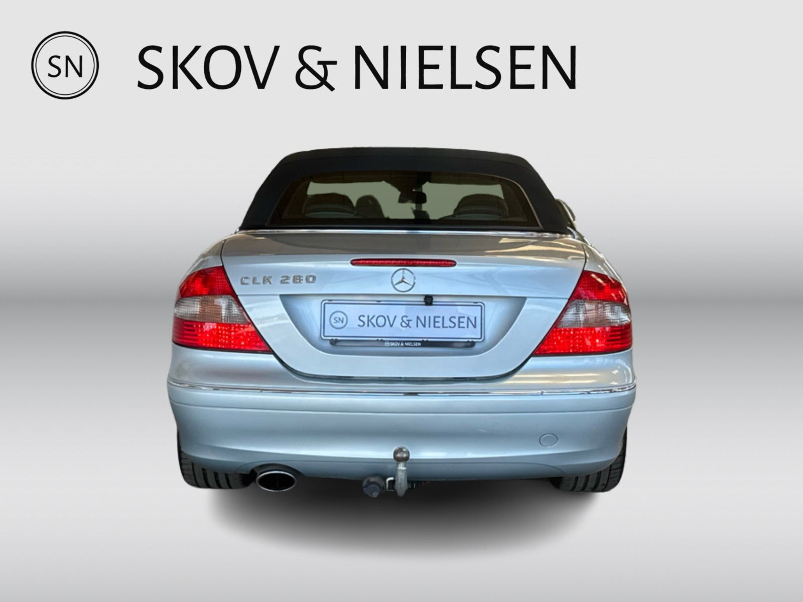 Sølv Mercedes CLK280 fra 2007