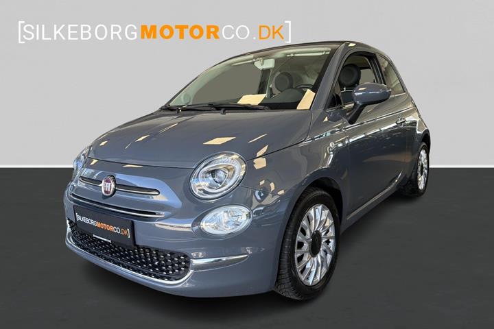 Grå Fiat 500C fra 2017 set udefra