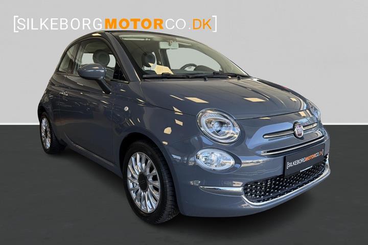 Grå Fiat 500C fra 2017