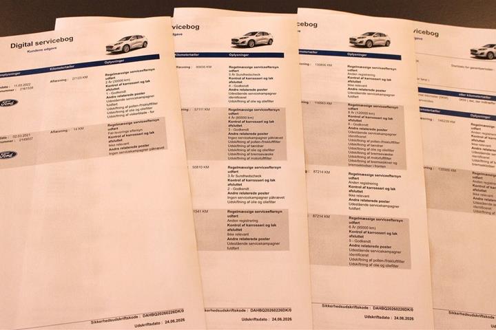 Hvid Ford Kuga fra 2021