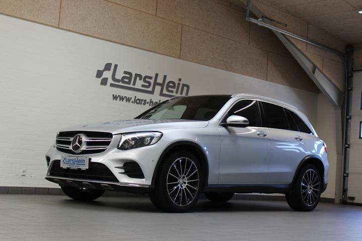 Sølv Mercedes GLC350 d fra 2018