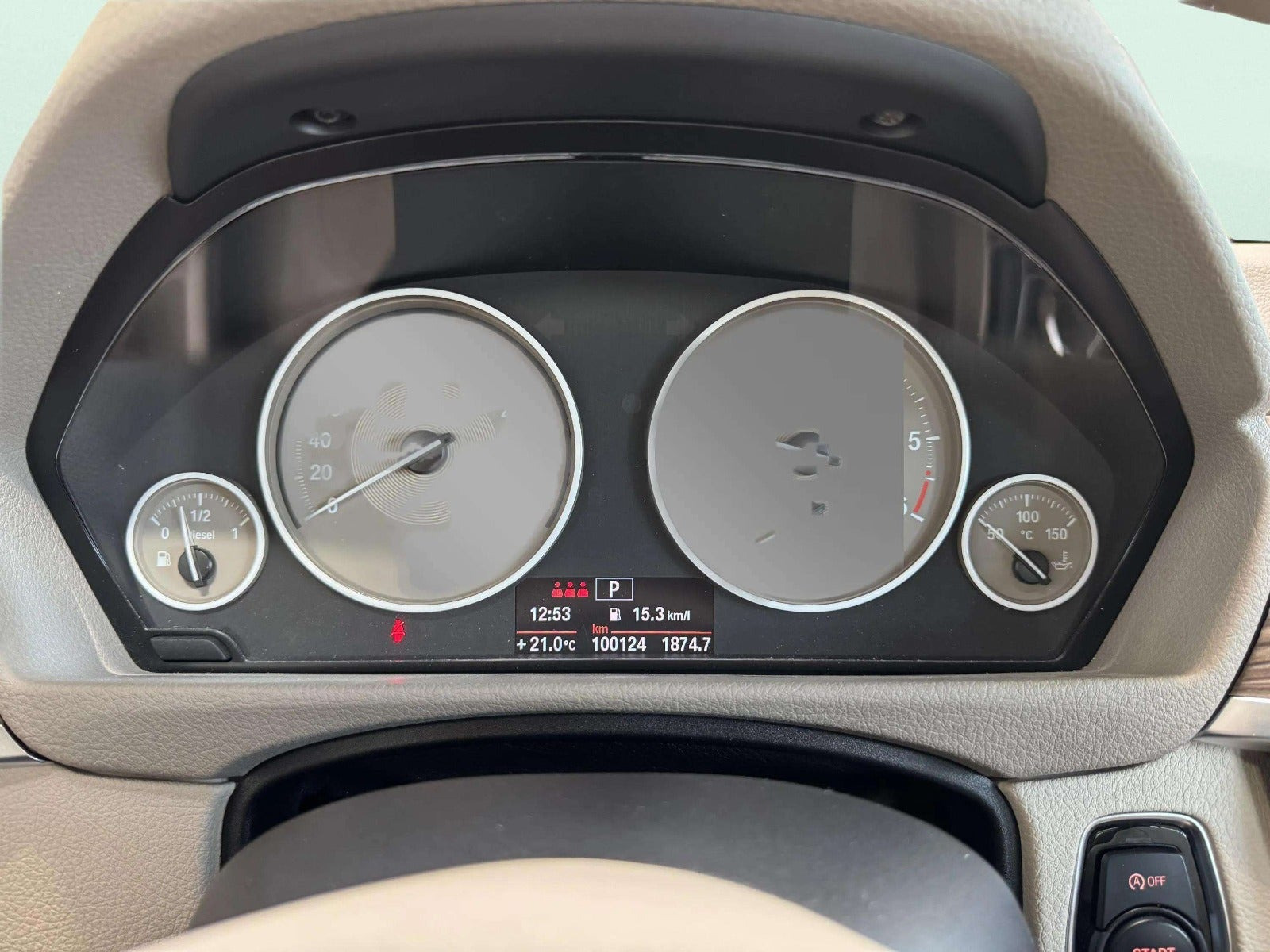 Brun BMW 320d fra 2012