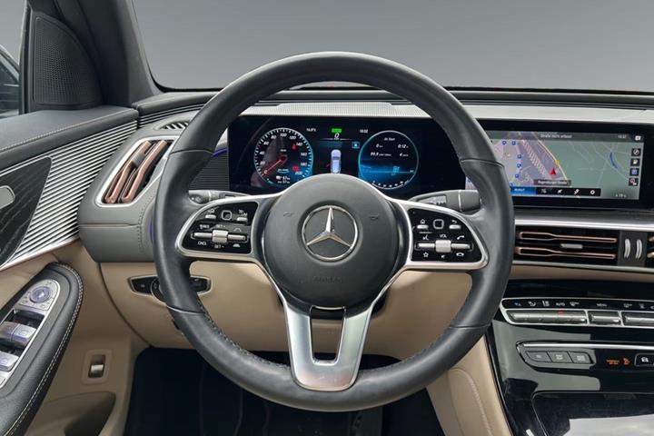 Sort Mercedes EQC400 fra 2023