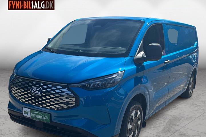 Blå Ford E-Transit Custom fra 2025